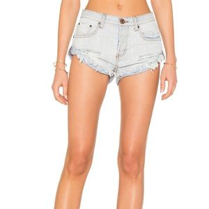 One Teaspoon Bandits Denim Shorts in Hamptons